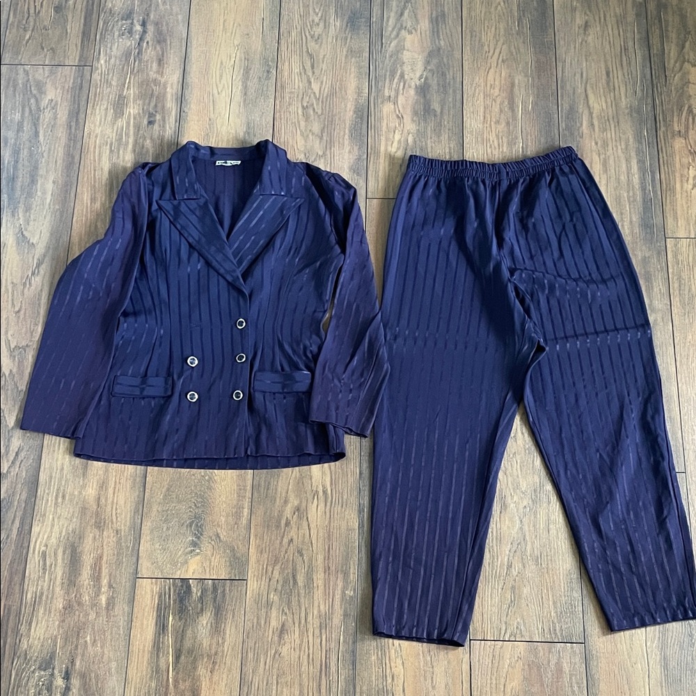 Elegant Purple Women's Suit Set